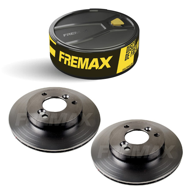 Par Disco de Freio Ventilado KWID 1.0 2017 a 2024 Fremax