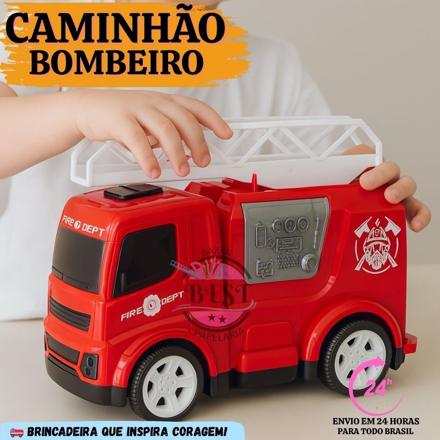 Caminhão Bombeiro Fire Truck - Usual Brinquedos