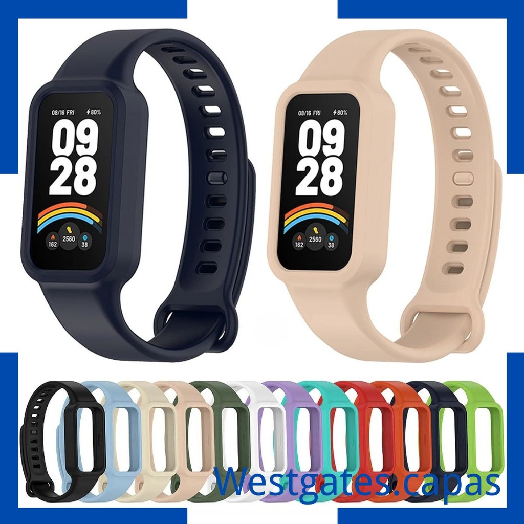 Pulseira de silicone oficial para xiaomi banda inteligente Mi Band 9 active / Re