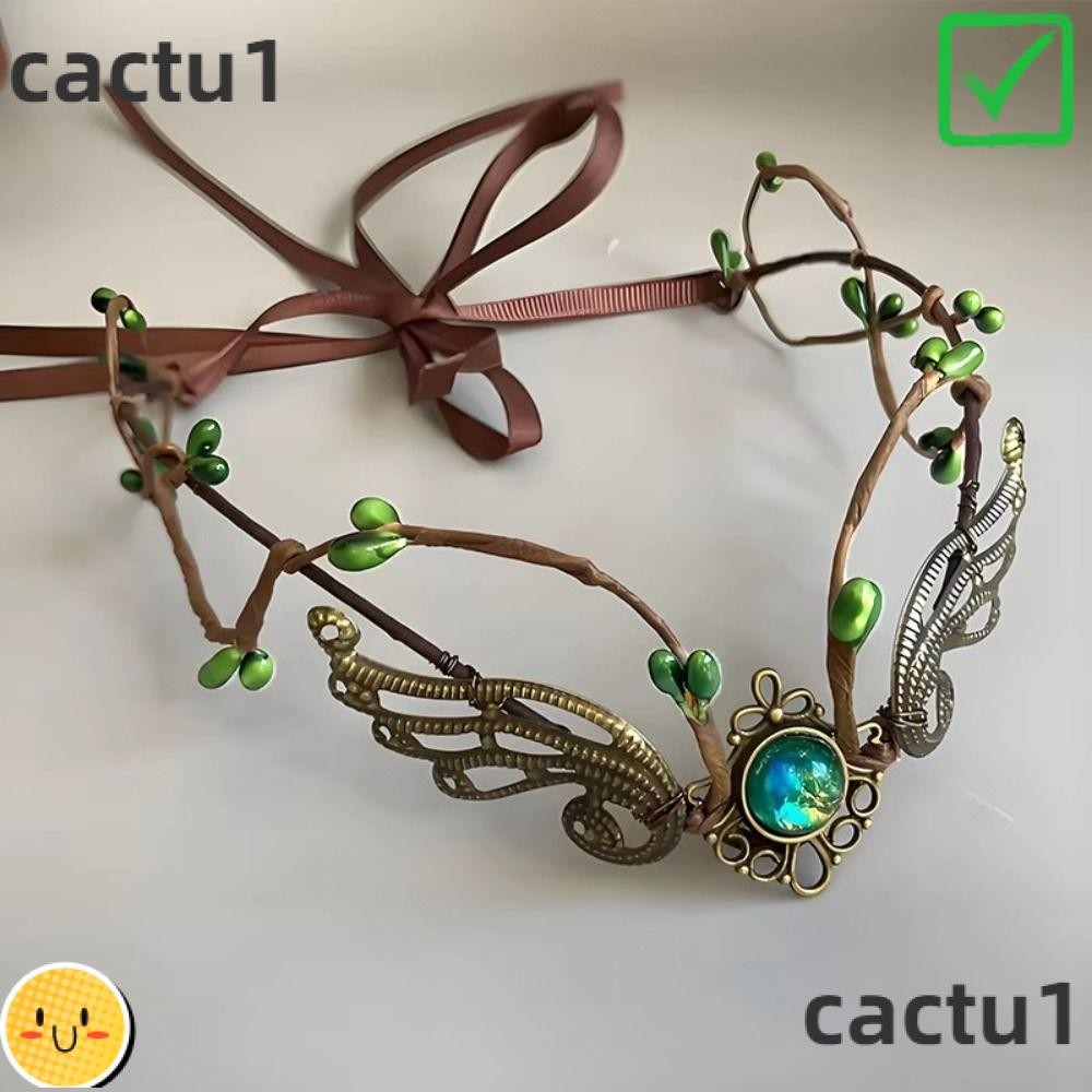 CACTU Headpiece , Bruxa Tema Videira Design Coroa Elfo , Vestido Acessório De Casamento Bandana Gótica