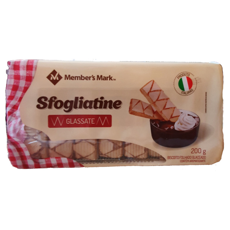 Biscoito Folhado Sfogliatine Glassate Italiano 200gr em Oferta na Shopee