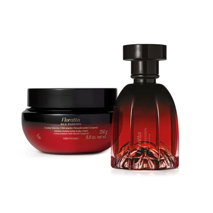 Floratta Red Passion Eau De Parfum + creme 250 grs O Boticário