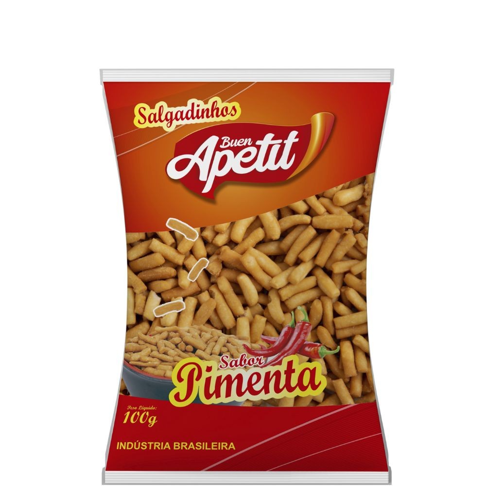 Salgadinho Buen Apetit Sabor Pimenta 100g - Food & Beverages