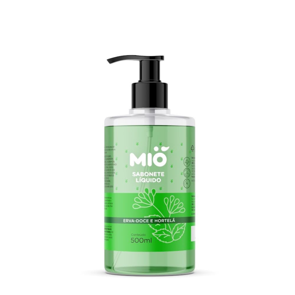 Sabonete Líquido Mió Mãos e Corpo Erva Doce e Hortelã 500ml - Beauty