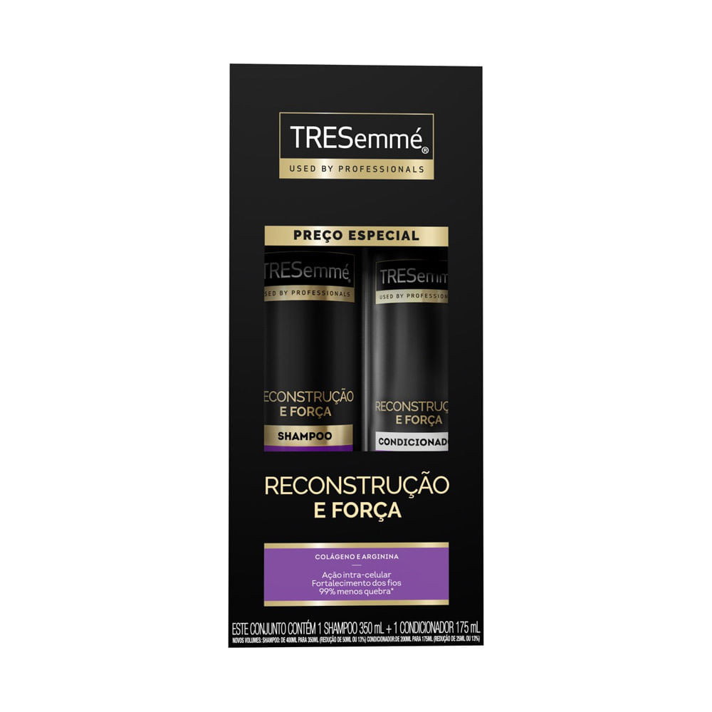 Tresemmé Reconstrução e Força Shampoo 350ml e Condicionador 175ml - Beauty