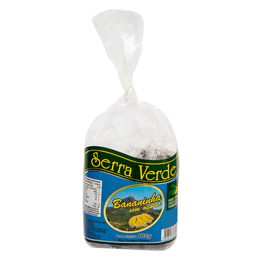 Bananinha Sem Açúcar Serra Verde 180g - Food & Beverages