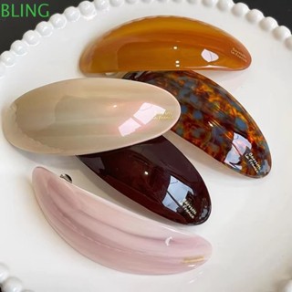 Clipe De Rabo De Cavalo BLING , Mola Com Etiqueta Dourada Oval , Acessórios De Cabelo Vintage Grampo De Acetato Feminino em Oferta na Shopee