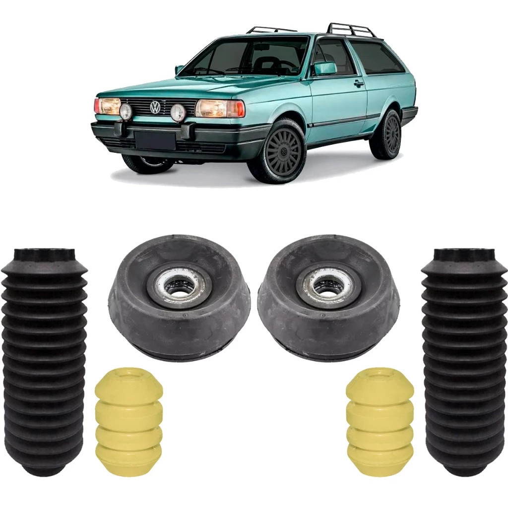 Par de Kit Batente dos Amortecedores Dianteiros Gol Parati Saveiro Quadrado 1983 Até 1993