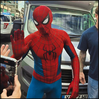 Lançamento Fantasia Homem Aranha Novo Dia Filme Cosplay Adulto e Infantil com Lentes em Oferta na Shopee