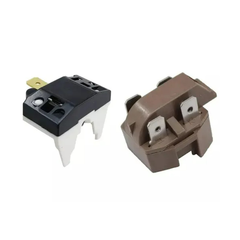 Kit Protetor térmico + Relé ptc Refrigerador Freezer Expositor Universal 1/10 1/8 1/6 1/5 1/4 1/3