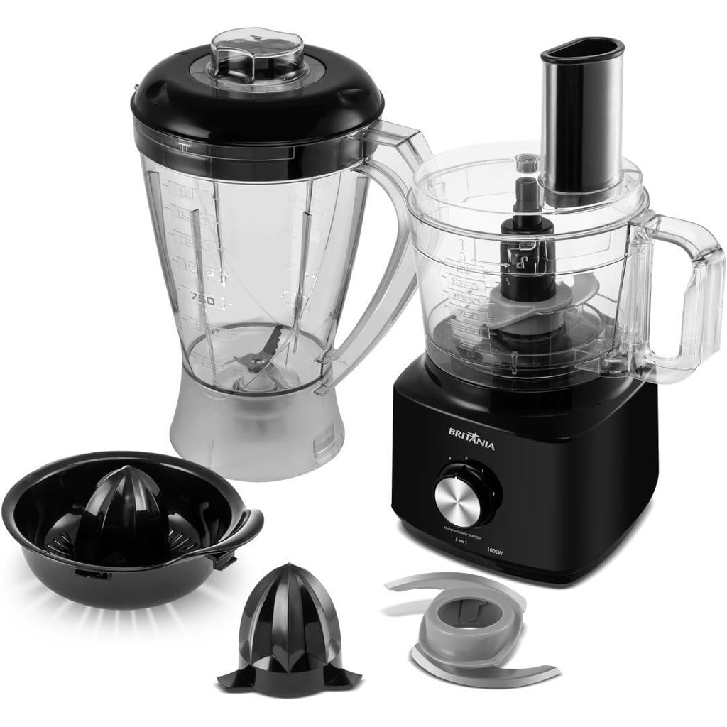 Multiprocessador Britânia BMP900C 3 em 1 Preto
