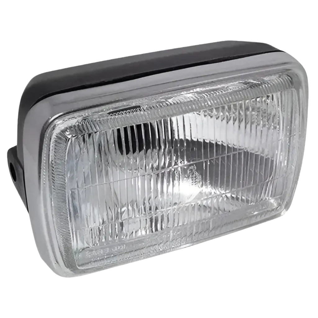 Farol Bloco óptico com carcaça completo Cg 125 Today Titan 97 98 99 aro ferro cromado