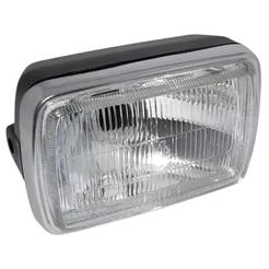 Farol Bloco óptico com carcaça completo Cg 125 Today Titan 97 98 99 aro ferro cromado