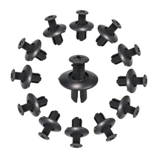 Kit 100 Pçs Fixadores Presilha Parafuso Plástico Automotivo