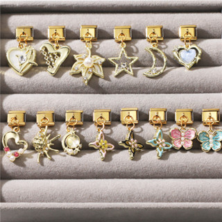 Novo Charme Italiano Pulseira Pingente Série Bowknot Folha Montagem Personalizada Bonito Jóias Presente em Oferta na Shopee