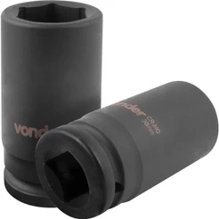 Soquete Sextavado Longo Impacto 30mm Encaixe 3/4 Vonder