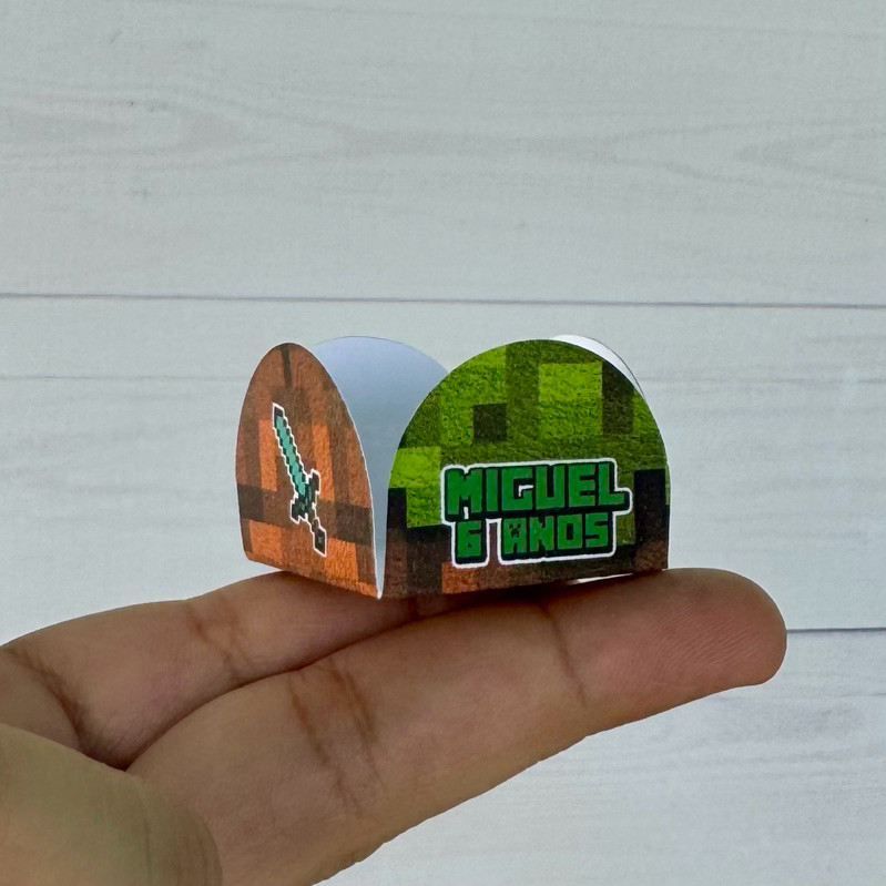 Forminhas para Doces Personalizadas Minecraft | Brigadeiro | Festa Aniversário Infantil