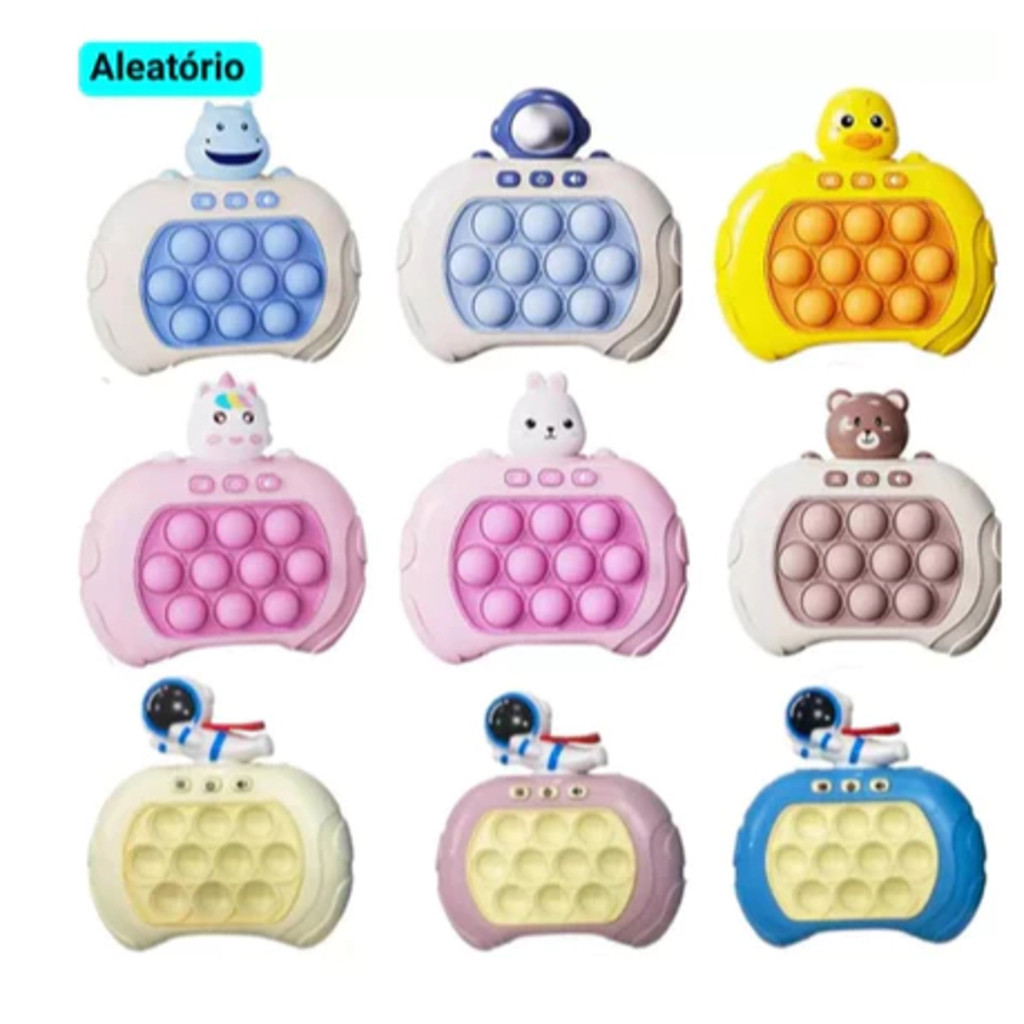 kit 24 Brinquedo Anti-Stress Pop It Eletronico Brinquedo Bolhas De Empurr