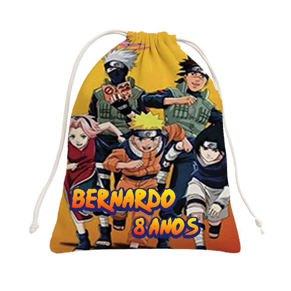 Sacolinhas Surpresa Personalizado Lembrancinhas de Tecido Naruto