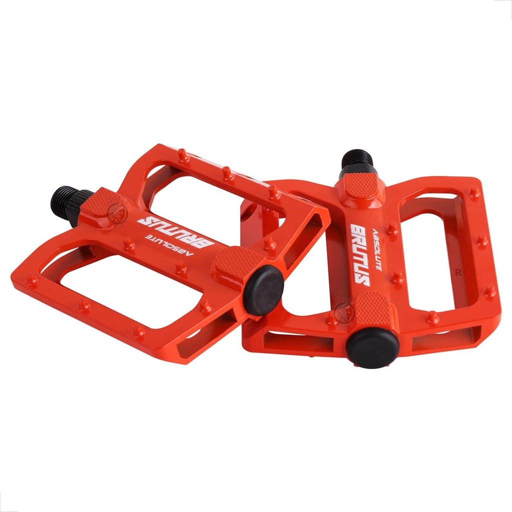 PEDAL PLATAFORMA ABSOLUTE BRUTUS FLAT 9/16 LARANJA - Dh Enduro Bmx Rosca Grossa 9/16 freerider bicicleta em Oferta na Shopee