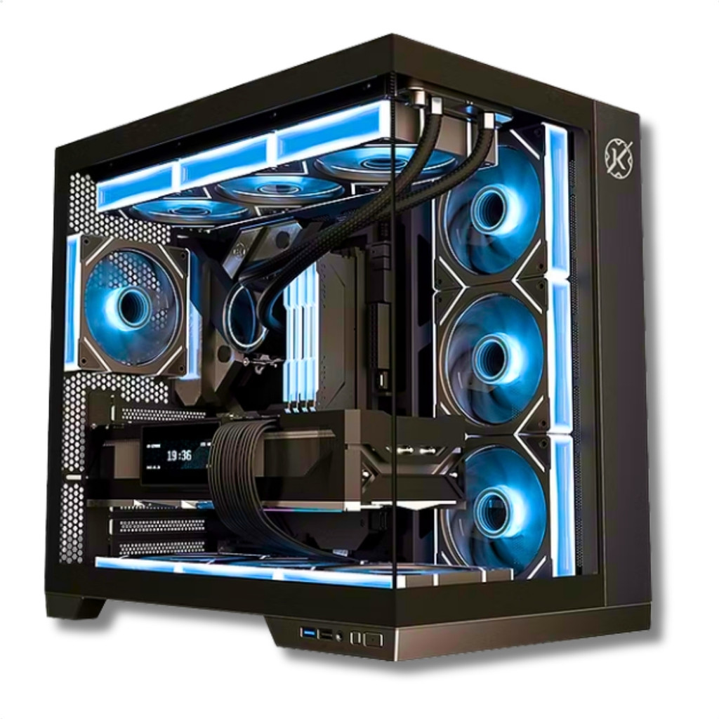 Gabinete Gamer Aquário Kalkan Asgard ATX Micro-ATX Mini-ITX Vidro Temperado Preto KLK00040