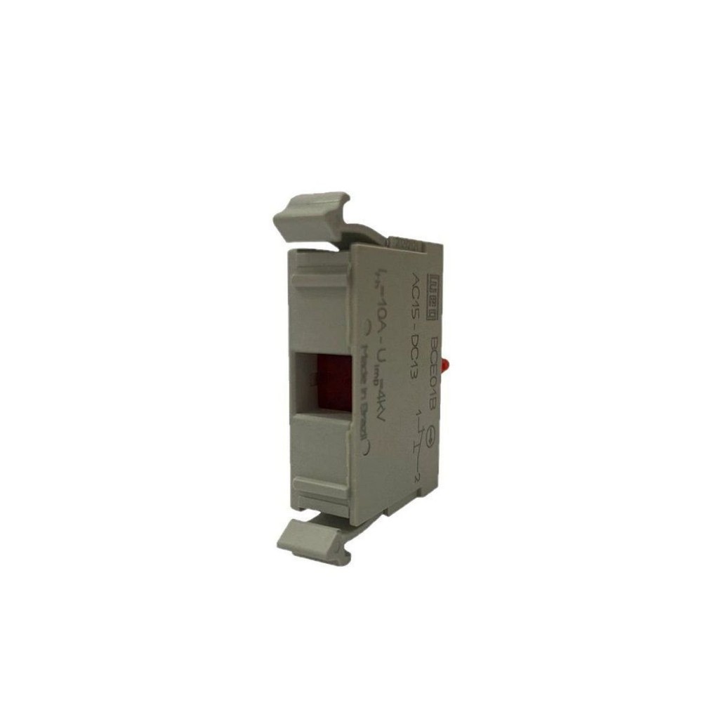 Bloco de Contato 1NF Montagem Base/Caixa BCE01B-CEW X10 Vermelho Weg