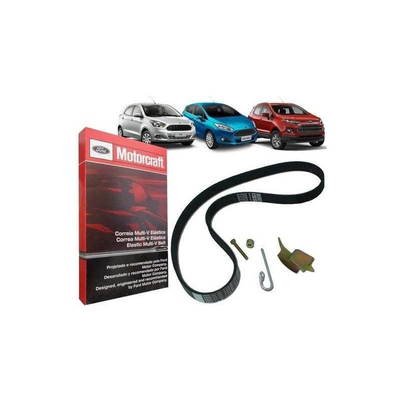 Correia Do Motor Poly V Alternador Ford Motorcraft Ford New Fiesta 1.5 E 1.6 Ka 1.5 E Ecosport 1.6 em Oferta na Shopee