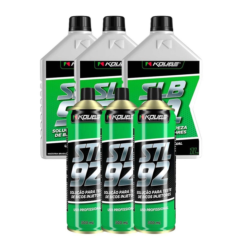 Kit Solução de Limpeza e Teste Para Bico Injetor 6 Unidades