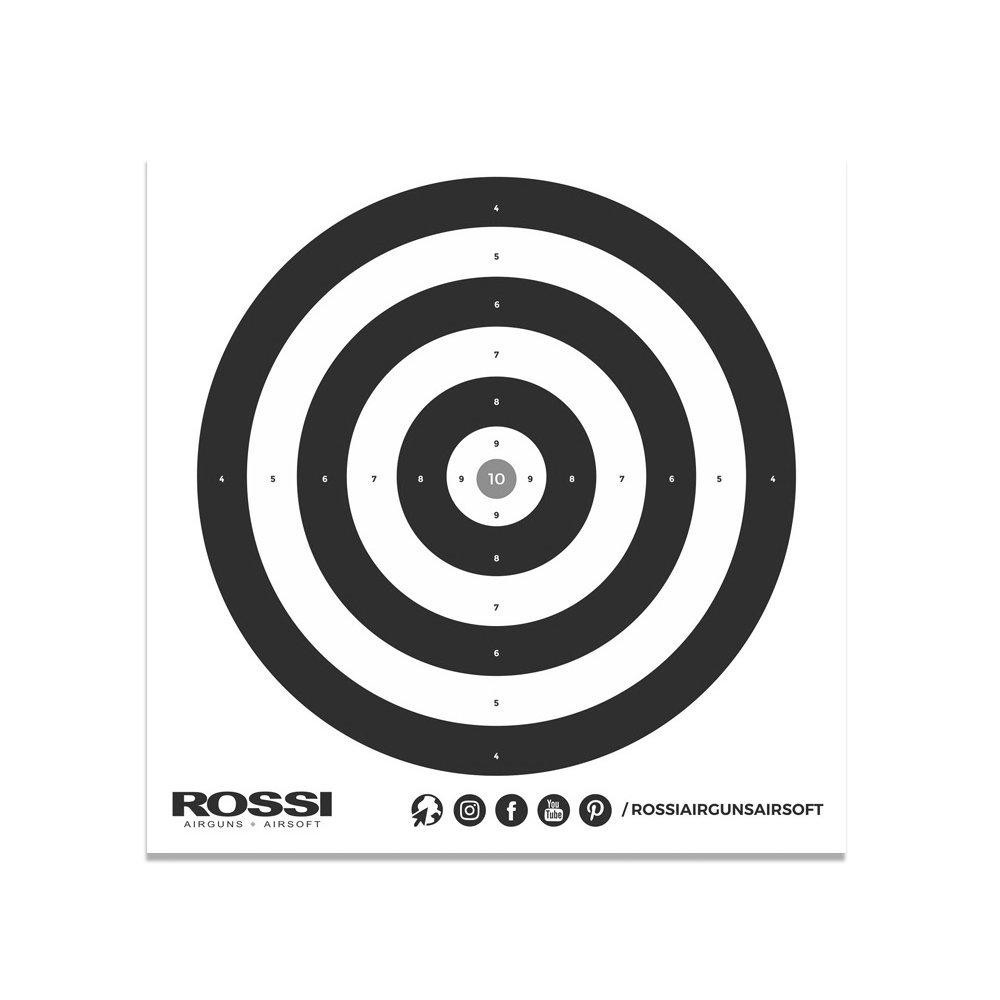 Alvo papel Airguns Airsoft Preto 140x140mm20und - Rossi em Oferta na Shopee