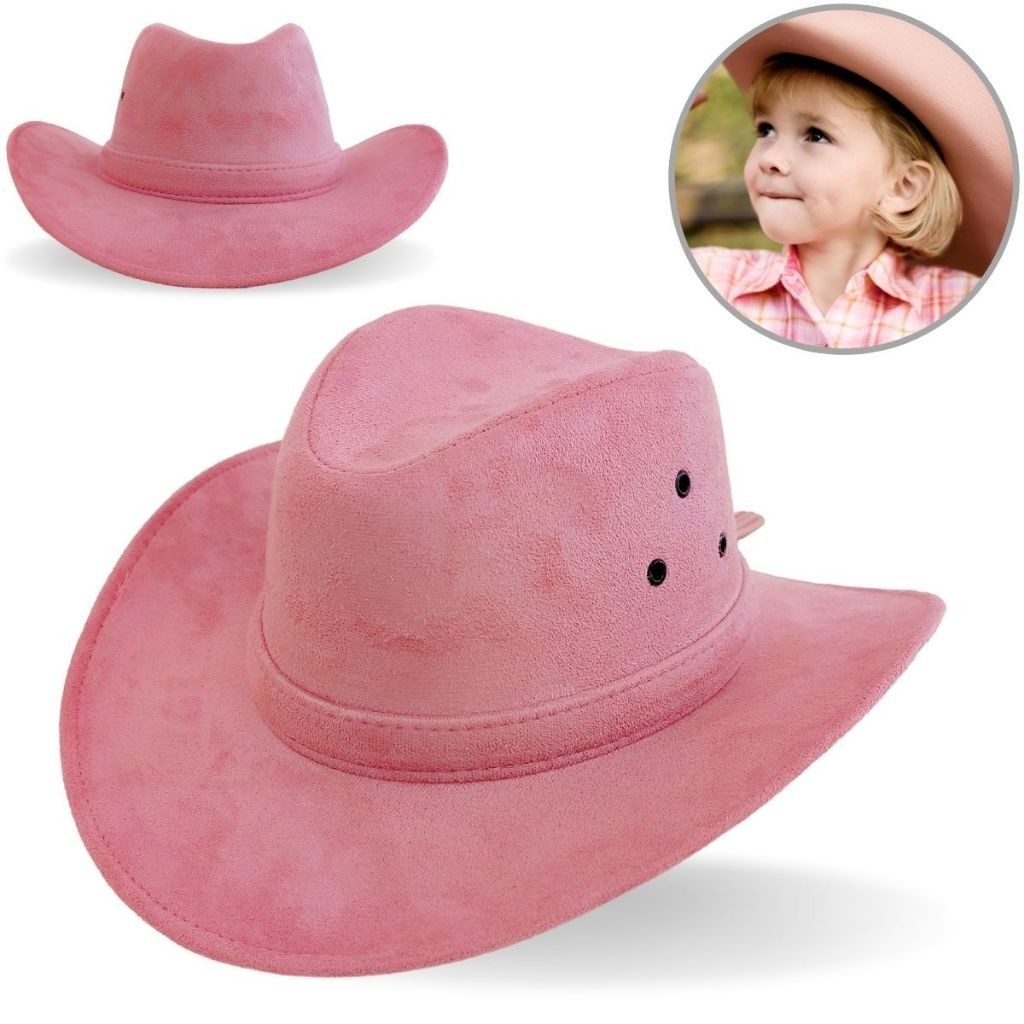 Chapéu Infantil Rosa Country Menina E  Menino Rodeio Festa Junina Peão Boiadeiro Cowboy 2025