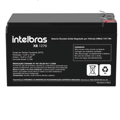 Bateria selada VRLA 12V 7AH XB 1270 Intelbras