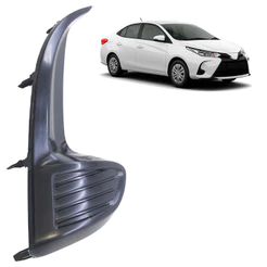 Moldura Grade do Milha Yaris 2023 Sem Furo Milha Preto Liso