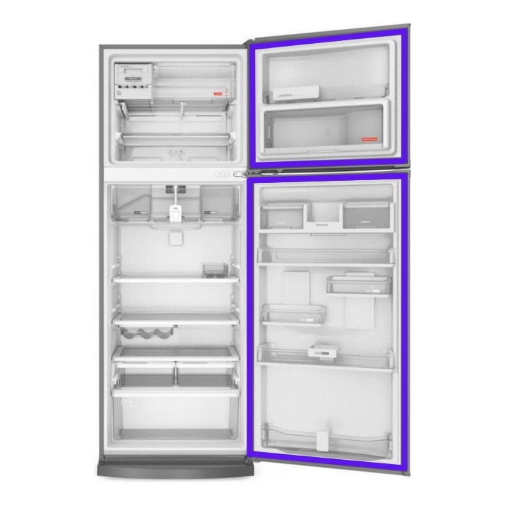 Kit 2 Borrachas Para Geladeira Electrolux DF48 DF48X DC49A DCW49 DCW48 68x125 68x48