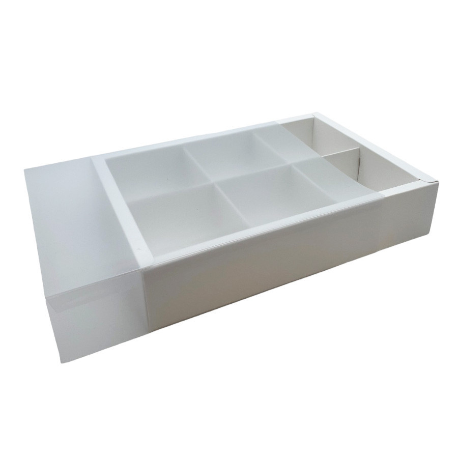 Caixa 6 Pães de Mel - Branca - 24x17x5cm - 1 unidade - Rizzo