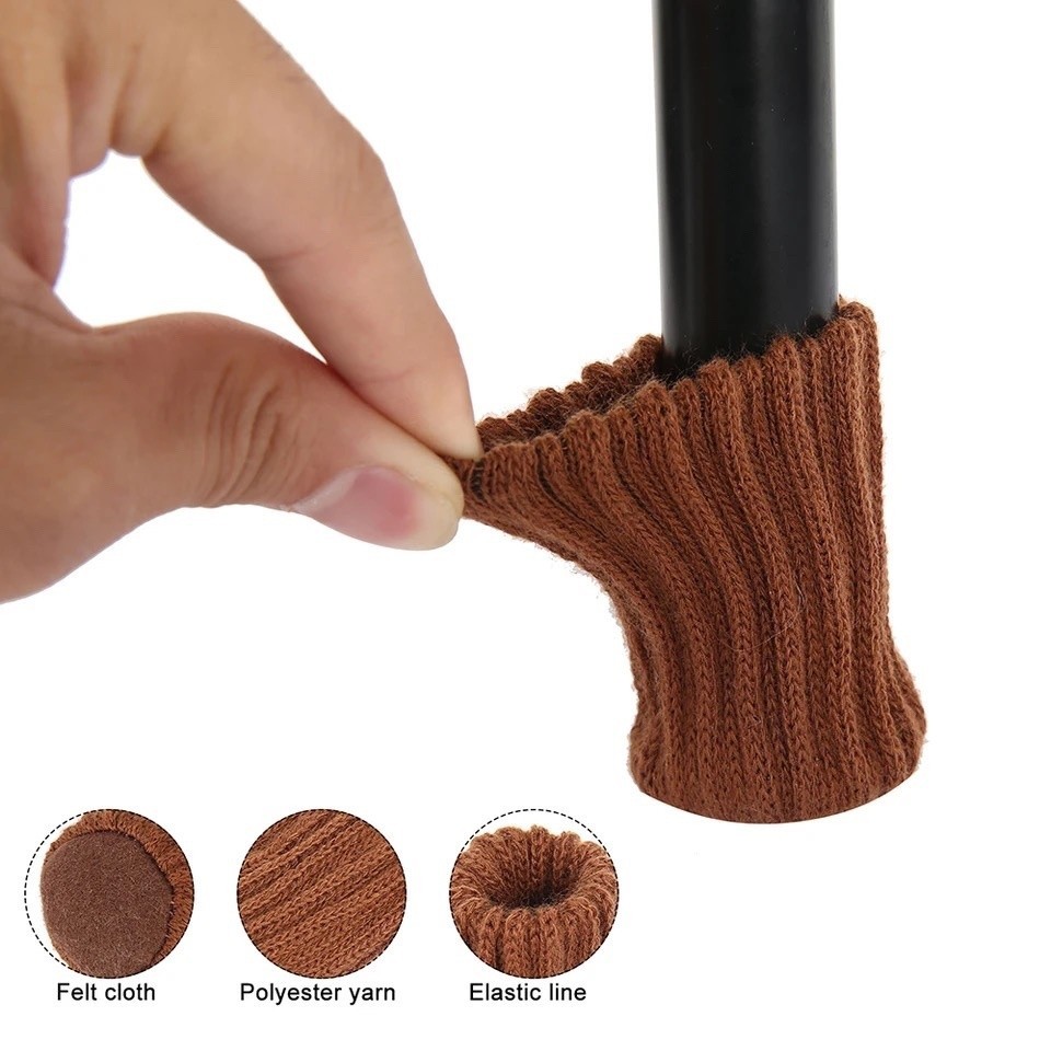 24pcs cadeira meias pés móveis malha piso protetores antiderrapante almofadas tabela silenciosa capas G1MF — imagem 2 de 2