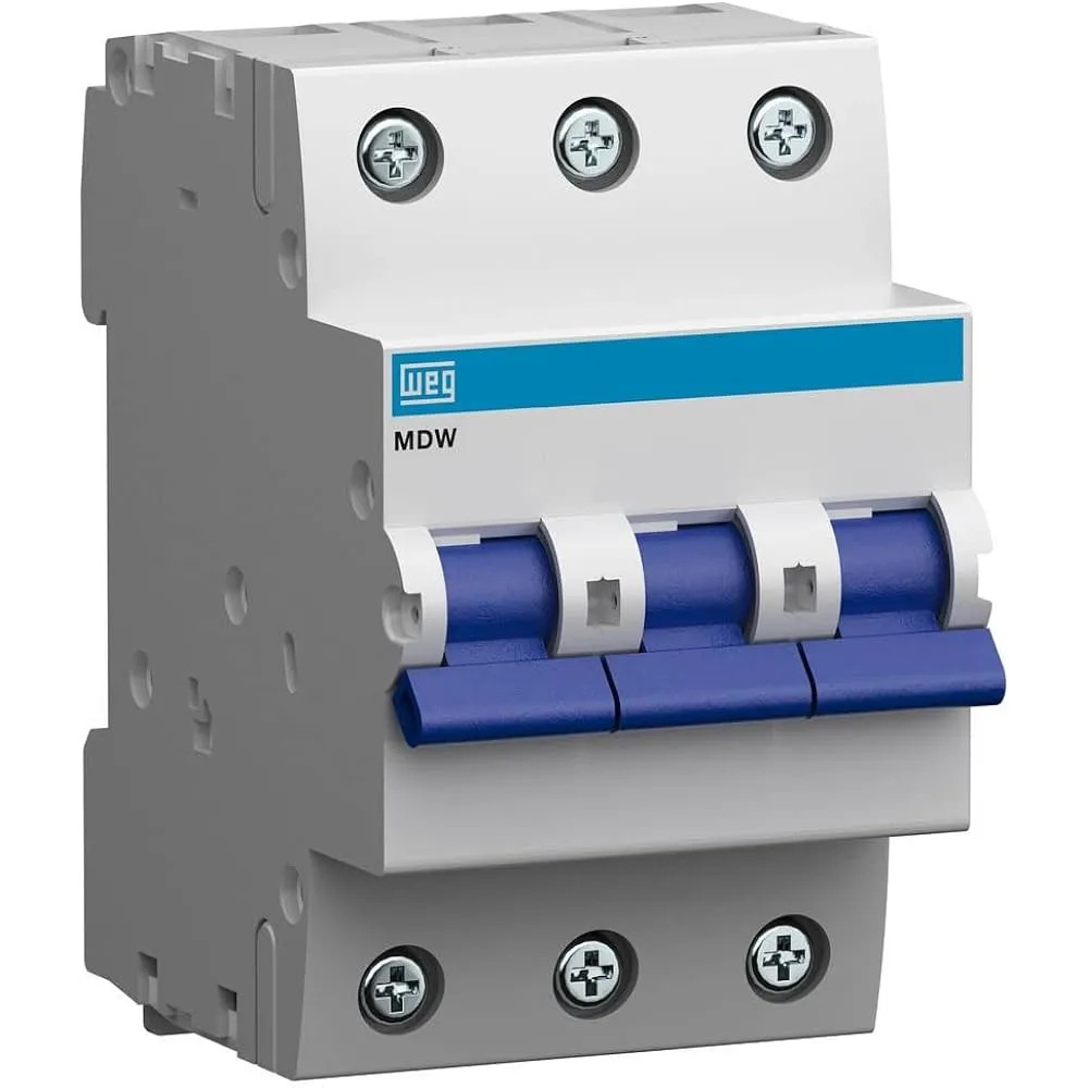 MINIDISJUNTOR TRIPOLAR CURVA C 20A - WEG