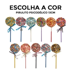 Pirulito Psicodélico Festa Escolha a Cor 13cm - Arte e Cor