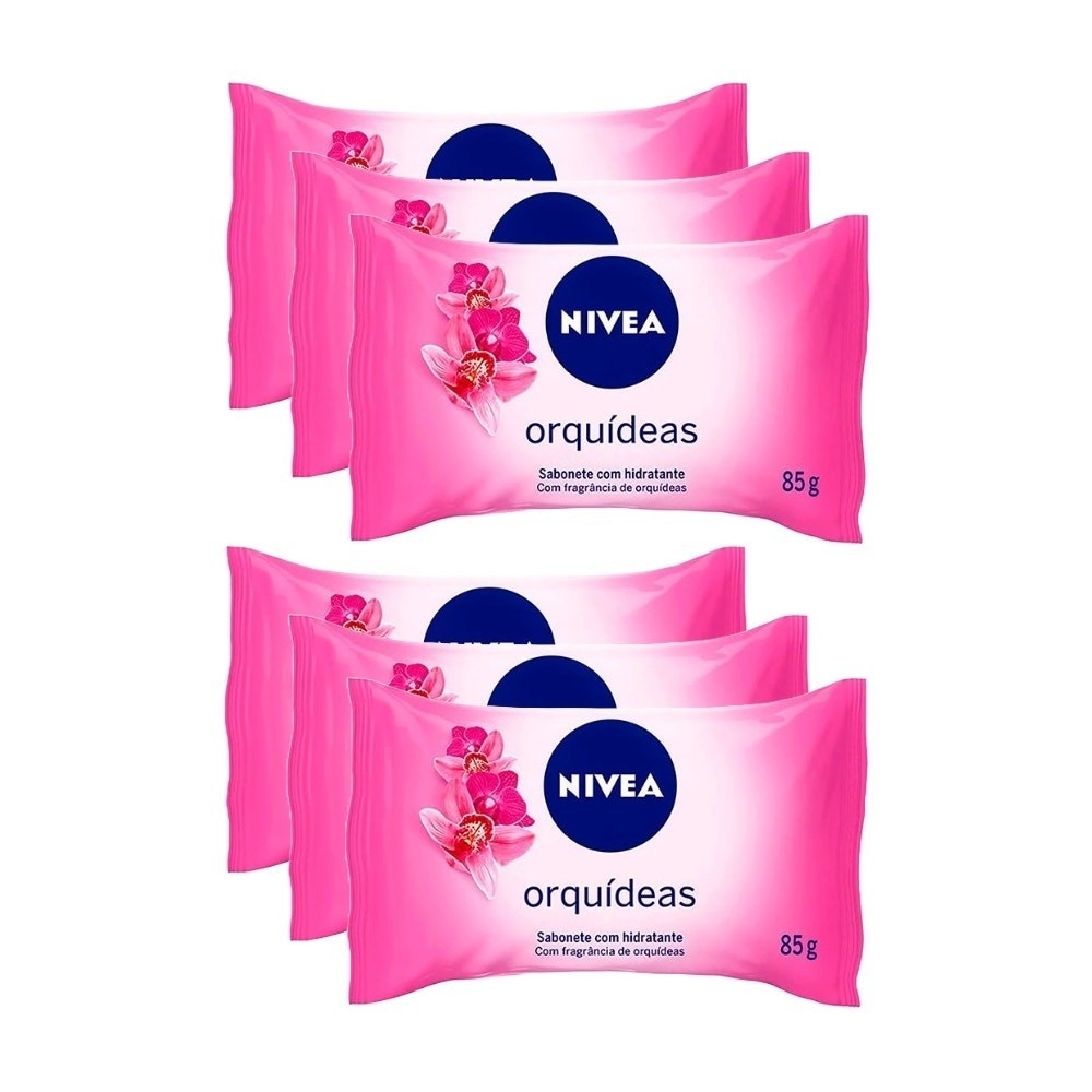 Kit Sabonete Nivea Orquideas 85g c/6un