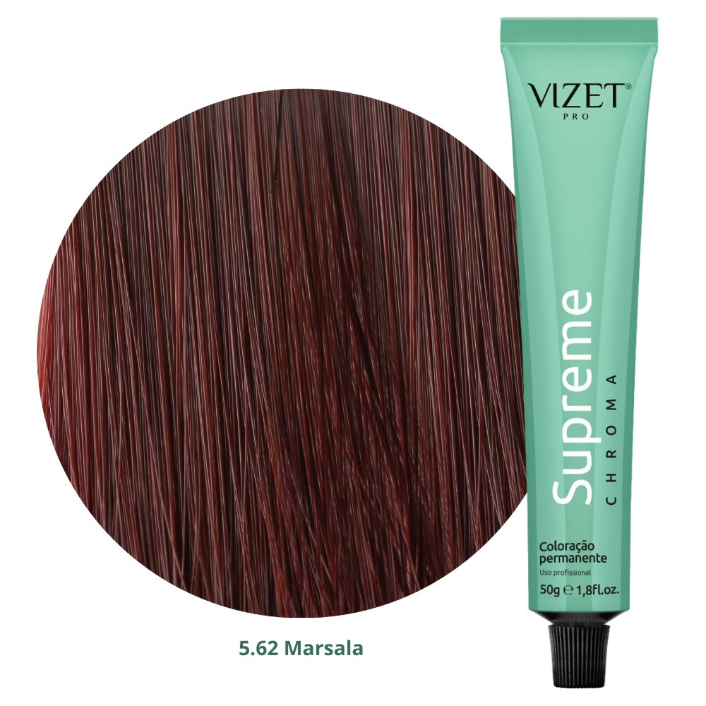 Coloração Supreme Chroma 5.62 Marsala 50gr Vizet