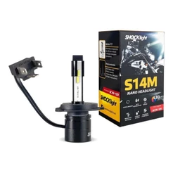 Lâmpada Super Led Shocklight 32w S14m s14 Moto Nano H4 6000k não serve em corrente alternada
