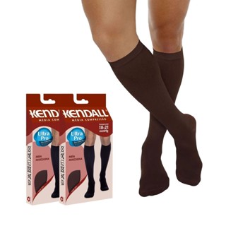 Kit 2 Pares de Meia Kendall 3/4 Compressão 1802 em Oferta na Shopee