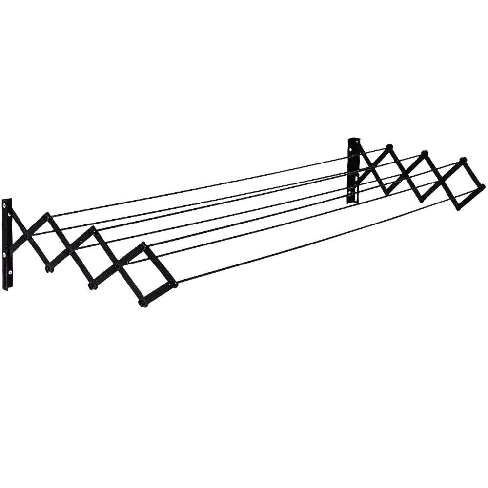 Varal Sanfonado Aço 1 M x 46 CM Preto 006020 MOR em Oferta na Shopee