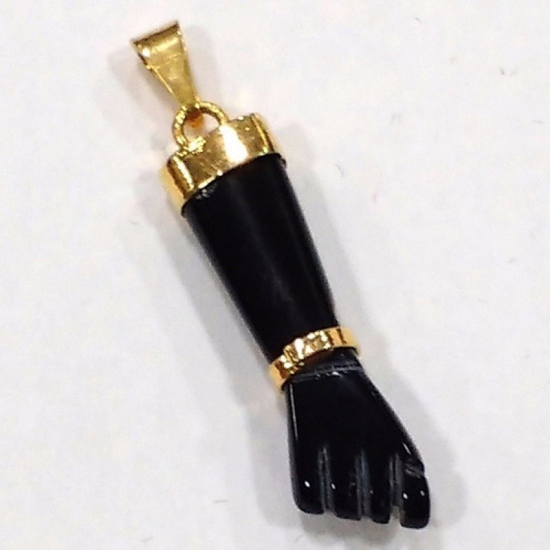 Pingente Figa De Pedra Natural Turmalina Negra Folheado Ouro em Oferta na Shopee