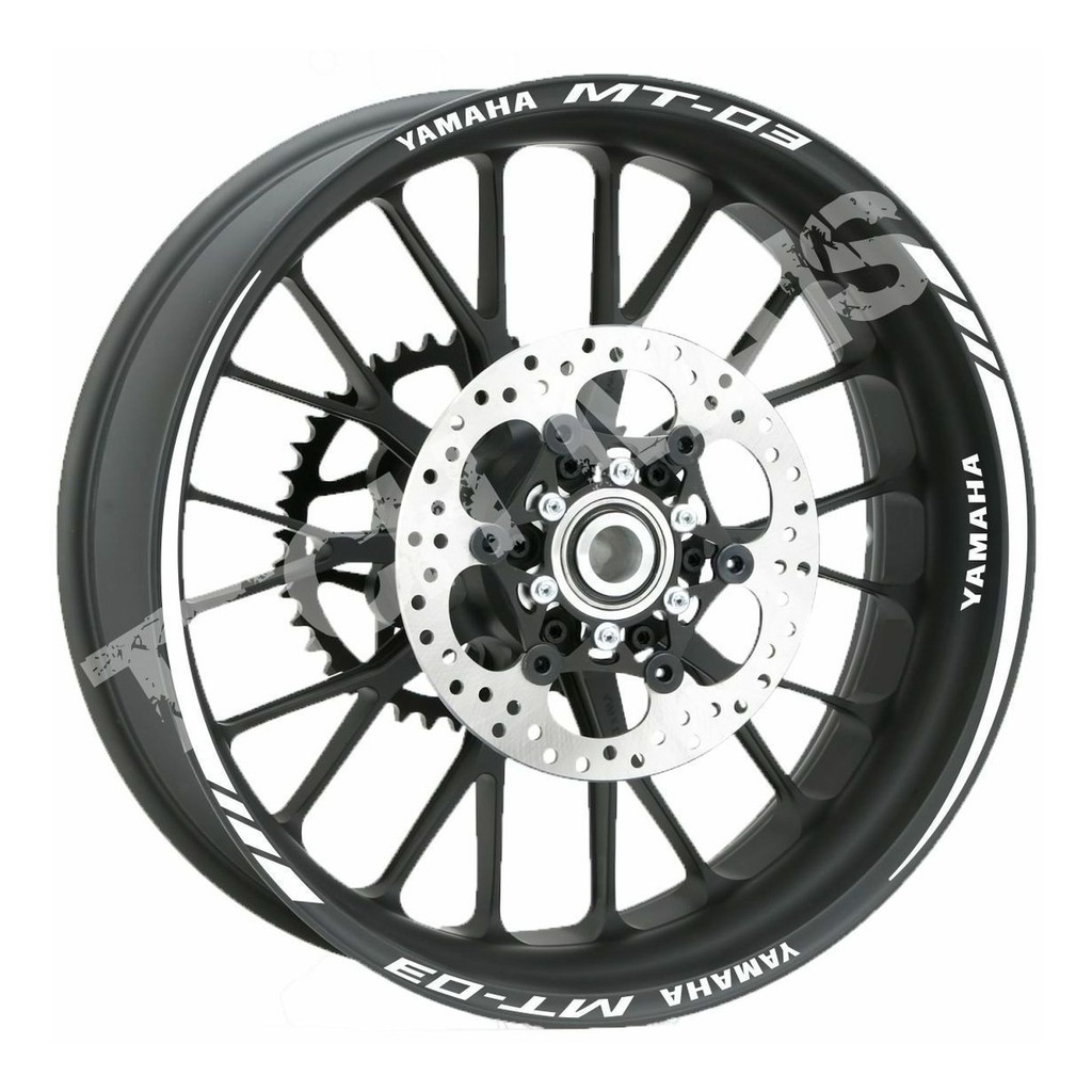 Friso Refletivo De Rodas Aro Yamaha Mt-03 Mt 03 2 Cores 2016