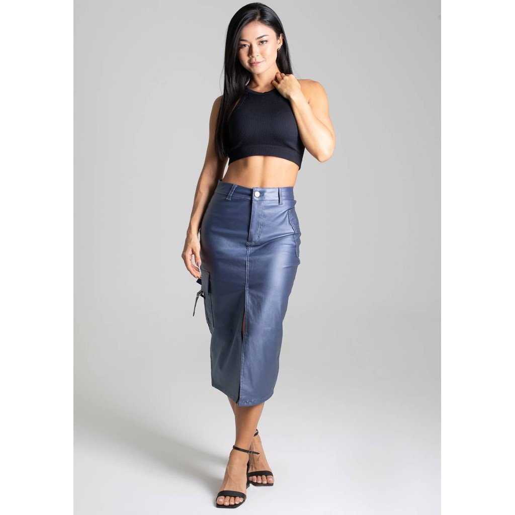 Saia Bengaline Sawary Midi - 277002 em Oferta na Shopee