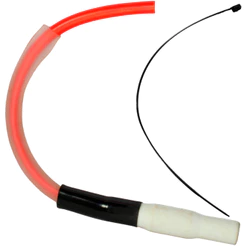 Cabo de vela esportivo competição ibooster vermelho universal CG125 CG150 CG160 Fan Titan Start Sport YBR150 NXR125 NXR150 Bros
