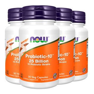Kit 4x Probiótico-10 25 Bilhões Now Foods 30 Veg Cáps Importado /Made in Usa em Oferta na Shopee