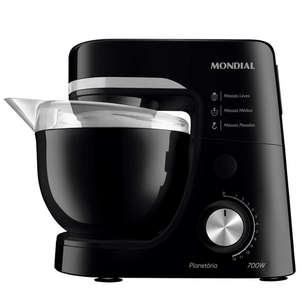 Batedeira Planetaria Mondial 700w Ultra Turbo Luxxblack