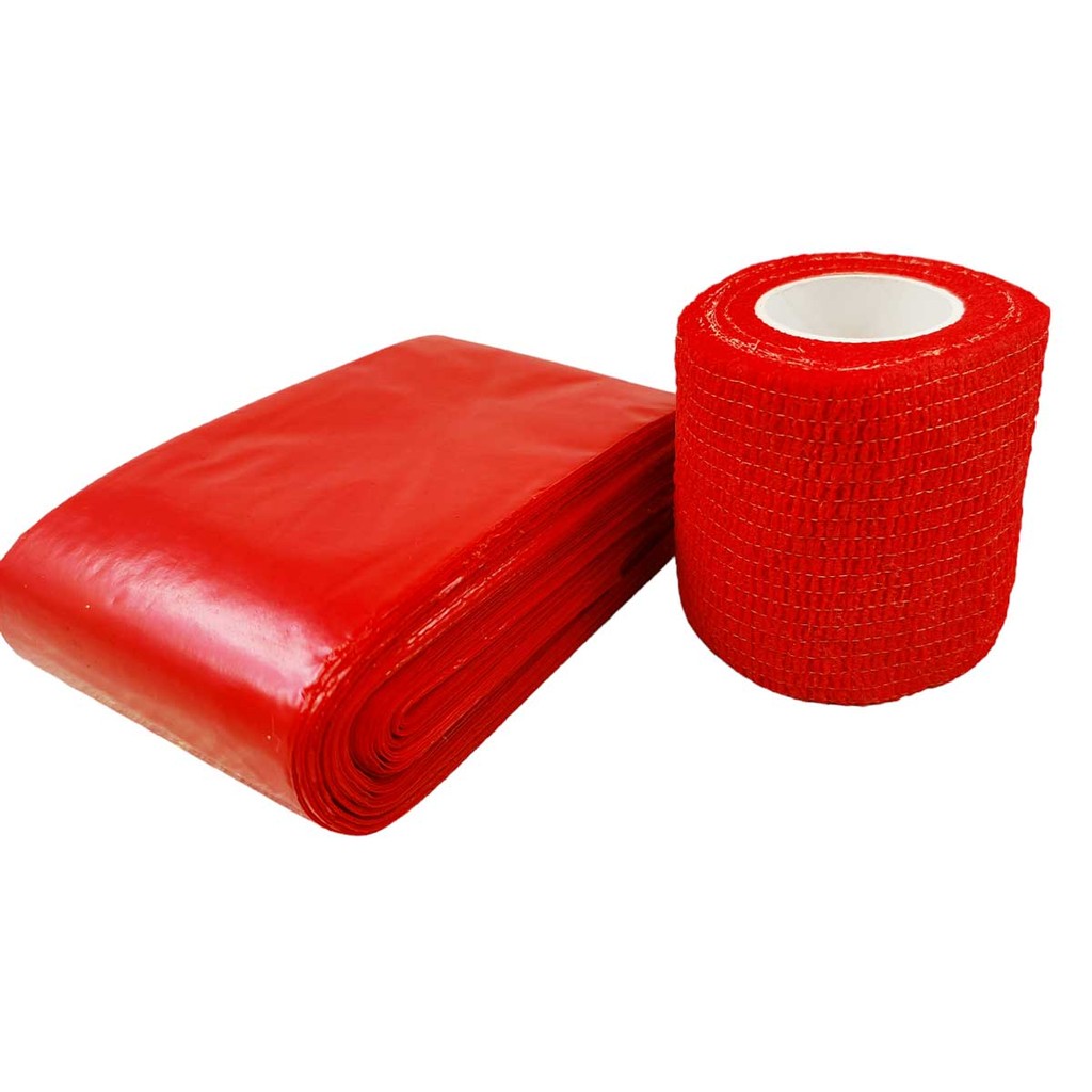 Protetor Clip Cord Cabo Dermógrafo e Bandagem Vermelha