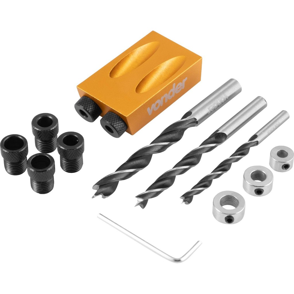 Gabarito De Furação Em Angulo Com 14Pc Vonder em Oferta na Shopee
